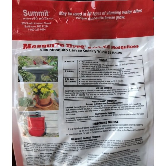 Mosquito Bits SUMMIT CHEMICAL CO 117-6 30OZ Bag - Picture 6 of 9